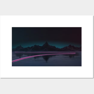 Outrun Mountains (Remix) Posters and Art